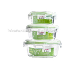 colorful china manufacturer food container glass for kitchen